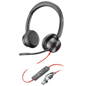 HP Poly Blackwire 8225 USB-C / USB-A Stereo Headset - 8X223AA
