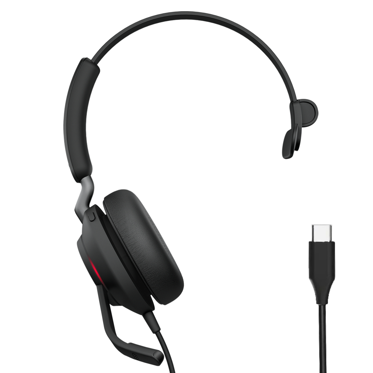 Evolve2 Headset Networks (24189-889-889) Extended UC | Jabra | With 40 SE USB-C Corded Cord Macondo Mono