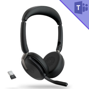 Jabra Evolve2 65 Flex Stereo Bluetooth Headset with Link 380a - MS-Teams - USB-A - 26999-999-999-01