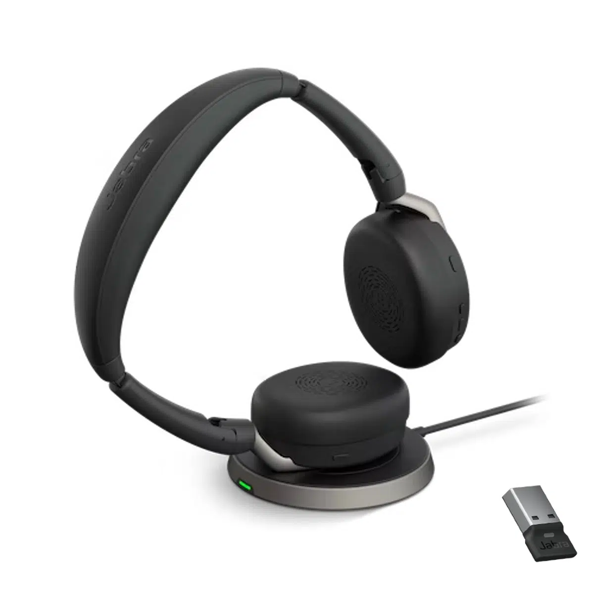 Jabra Evolve2 65 Flex Stereo Bluetooth Foldable Headset With Link 380A USB-A Adapter And Charger | (26699-989-989-01) Networks
