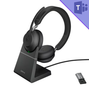 Jabra Evolve2 65 Stereo Headset with Stand - MS Teams- Black - USB-A - 26599-999-989