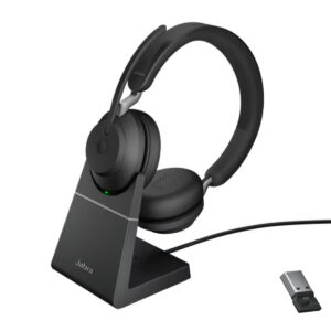 Jabra Evolve2 65 Stereo UC Headset with Stand - Black - USB-A - 26599-989-989