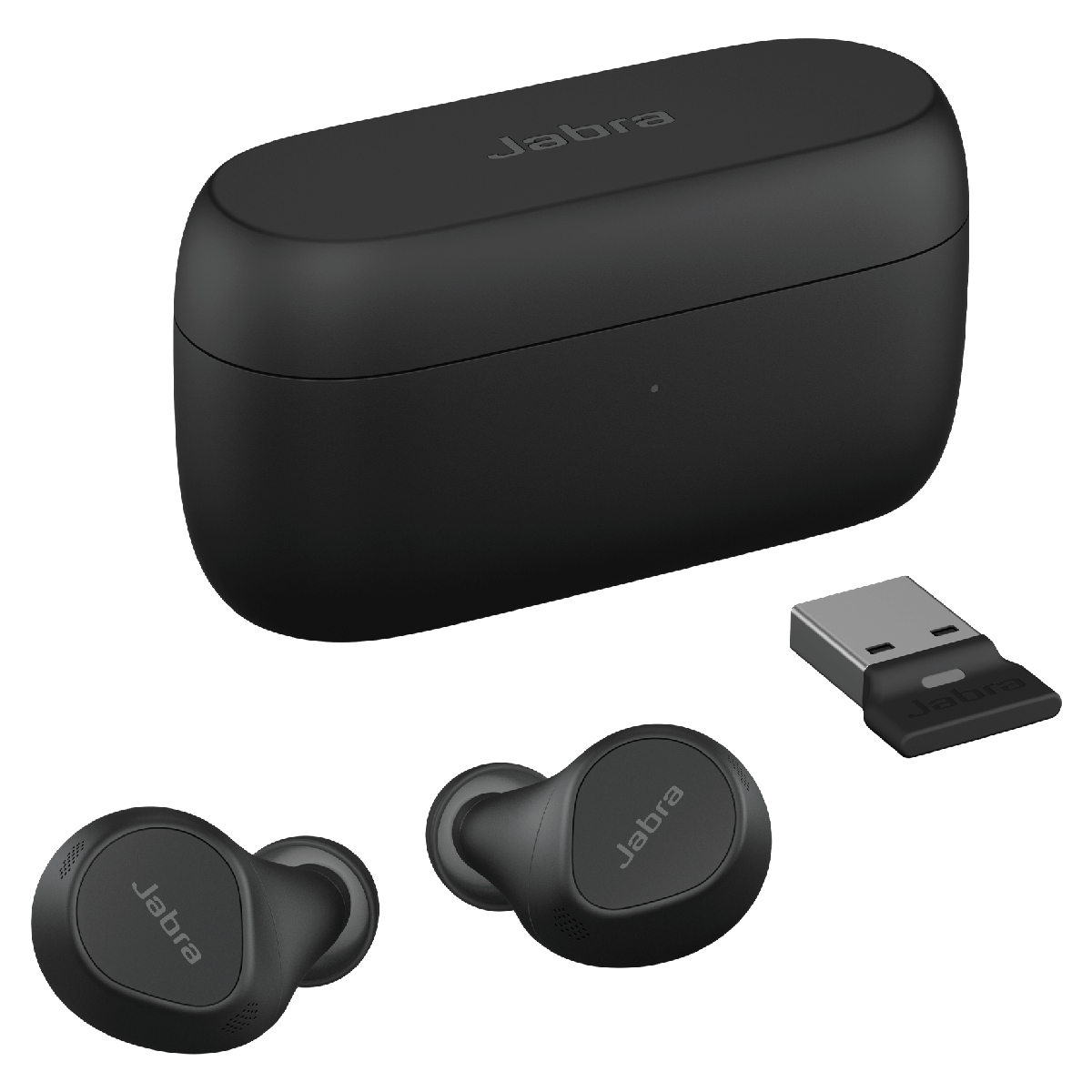 Jabra Evolve2 Buds UC with Link 380 USB-A and Charge Case