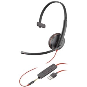 Poly Blackwire 3215 USB-A 3.5mm Headset
