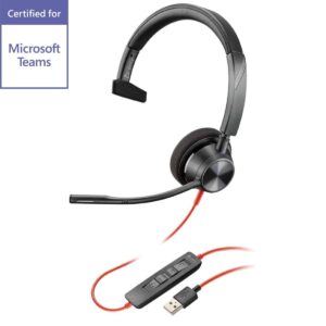 Poly Blackwire 3310-M USB-A Headset - MS Teams Certified