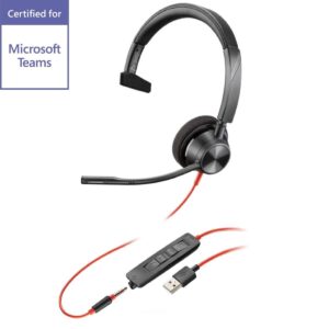 Poly Blackwire 3315-M USB-A 3.5 Headset - MS Teams Certified
