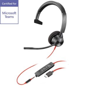 Poly Blackwire 3315 USB-C 3.5 Headset - MS Teams Certified