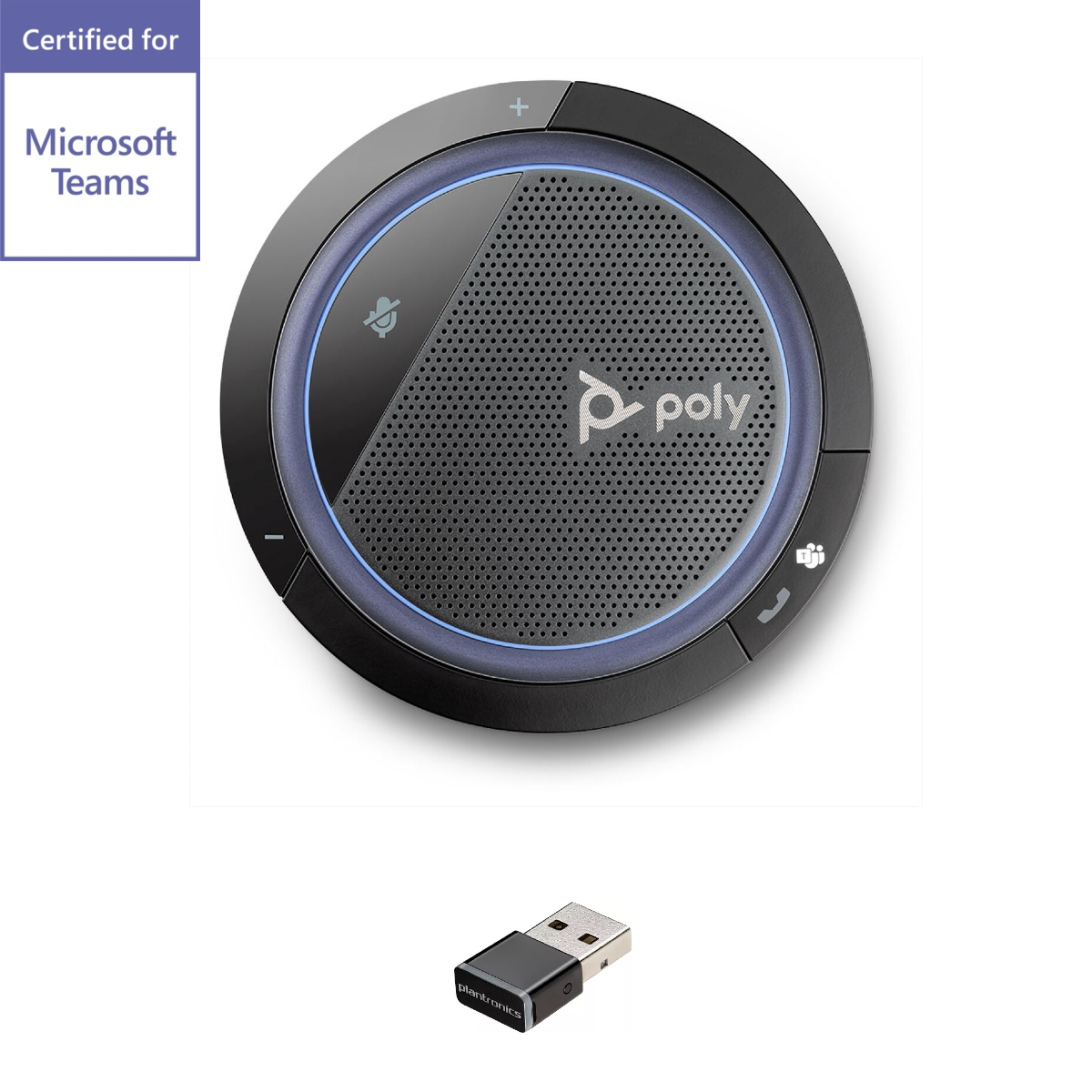 Poly Calisto 5300-M USB-A Bluetooth Speakerphone with BT600 Bluetooth Adapter
