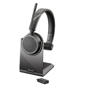 Poly Voyager 4210 UC Bluetooth Headset with BT600 USB-C and Stand