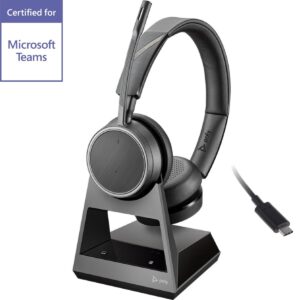 Poly Voyager 4220-M Office Bluetooth Headset with 2-Way Base - USB-C - MS Teams Certified