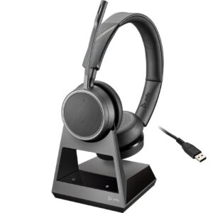Poly Voyager 4220 Office Bluetooth Headset with 2-Way Base - USB-A