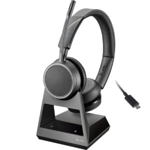 Poly Voyager 4220 Office Bluetooth Headset with 2-Way Base - USB-C