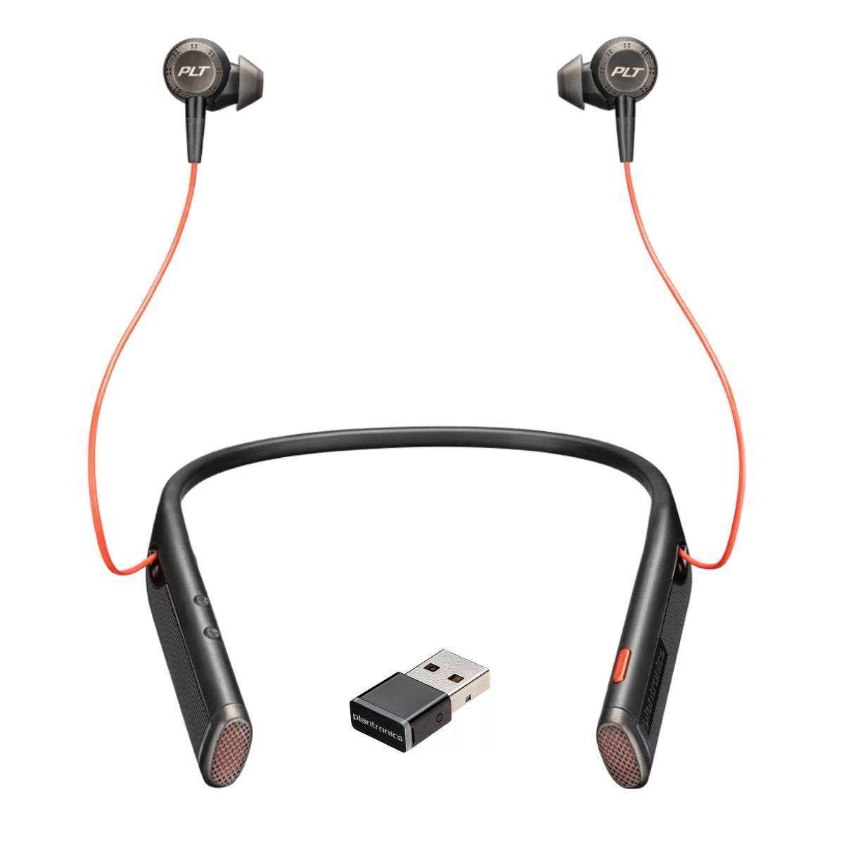Poly Voyager 6200 UC Behind The Neck Bluetooth Headset With USB-A BT600  (208748-101) | Macondo Networks