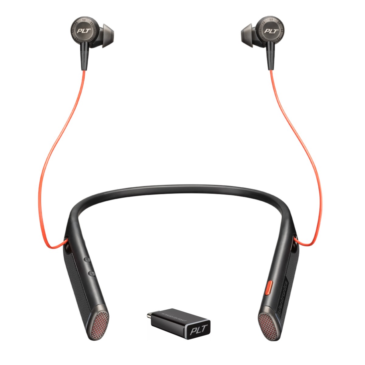 Poly Voyager 6200 UC Behind The Neck Bluetooth Headset With USB-C BT600  (211718-101) | Macondo Networks