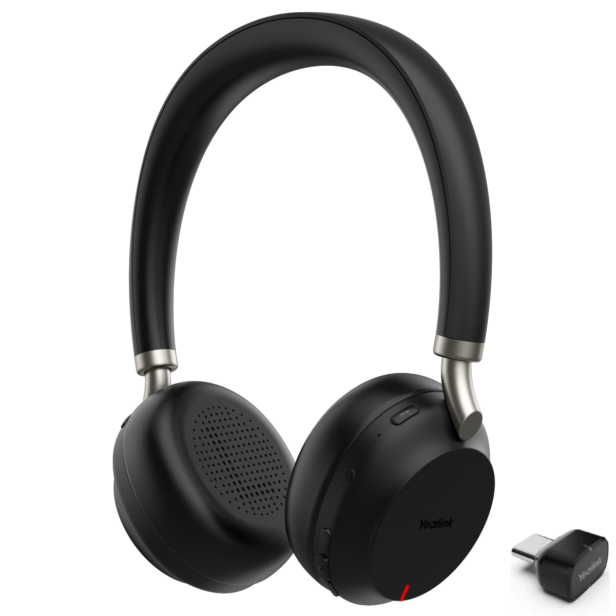 Yealink BH72 Lite UC Stereo Headset with BT51 USB-C Adapter - Black - 1208605