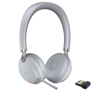 Yealink BH72 UC Stereo Headset with BT51 USB-A Adapter - Light Gray - 1208639