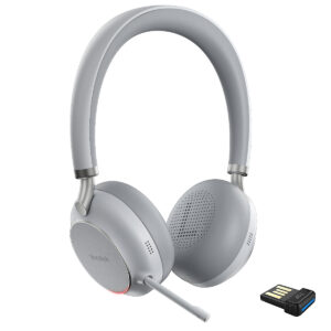 Yealink BH76 UC Stereo Headset with BT51 USB-A Adapter - Light Gray - 1208623