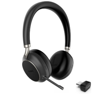 Yealink BH76 UC Stereo Headset with BT51 USB-C Adapter - Black - 1208622